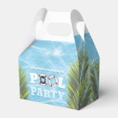Kinder Pool Party Favor Box - Dank je cadeau Bedankdoosjes (Voorkant Zijde)