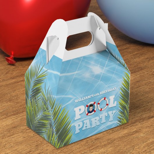 Kinder Pool Party Favor Box - Dank je cadeau Bedankdoosjes