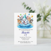 kinder pool party verjaardagsuitnodigingen Edithab Kaart (Staand voorkant)