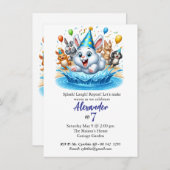 kinder pool party verjaardagsuitnodigingen Edithab Kaart (Voorkant / Achterkant)