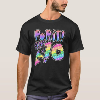 Kinder Pop 10e verjaardag meisjes jongens 10 jaar T-shirt