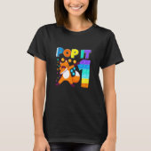 Kinder Pop Fox Happy 1th Birthday 1 Cute Fox T-shirt (Voorkant)
