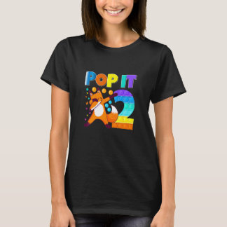 Kinder Pop Fox Happy 2nd Birthday Two Cute Fox T-shirt
