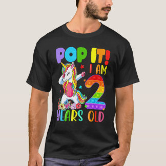 Kinder Pop Het 2e verjaardag van meisjes jongens 2 T-shirt