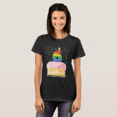 Kinder Pop Het 6e verjaardag van de bevaarstaart m T-shirt (Voorkant volledig)