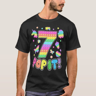 Kinder Pop Het 7e verjaardag van meisjes jongens 7 T-shirt