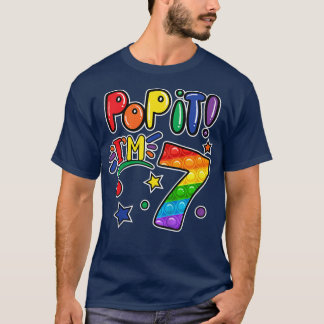 Kinder Pop Het 7e verjaardag van meisjes jongens 7 T-shirt