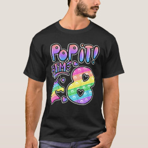 Kinder Pop Het 8e verjaardag van meisjes jongens 8 T-shirt