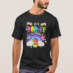 Kinder Pop Het derde jaar oude meisje Unicorn voor T-shirt