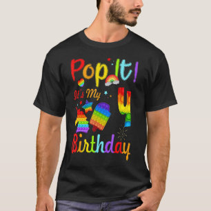 Kinder Pop Het is mijn vierde verjaardag vier jaar T-shirt