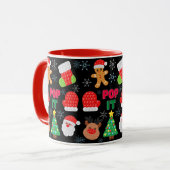 Kinder Pop Het kerstballetje kerstman renrendierst Mok (Voorkant links)