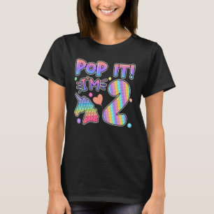 Kinder Pop Het meisje van 2 tot 2 jaar oud T-shirt
