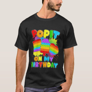 Kinder Pop op mijn verjaardag Fidget Sensory Pop P T-shirt