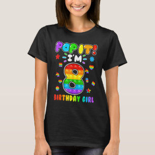 Kinder Pop van de geboorte Ik ben 8 jaar en 8 jaar T-shirt