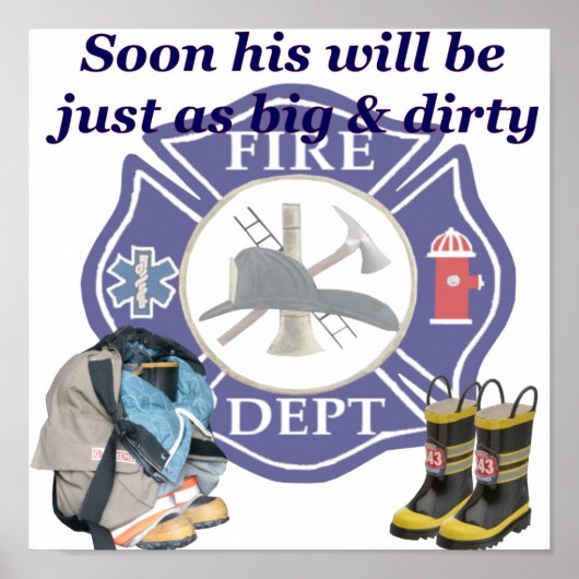 Kinder Poster tegen brand (Voorkant)