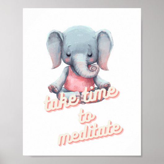 Kinder Poster voor Meditatie (Voorkant)