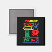 Kinder pre K-3 - 100 dagen school Magneet (Voorkant / Achterkant)