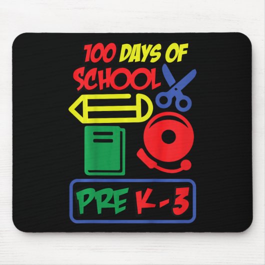 Kinder pre K-3 - 100 dagen school Muismat (Voorkant)