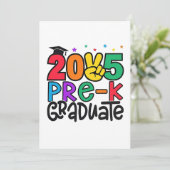 Kinder Pre-K Afstudeerder 2025 Preschool Prek Afst Feestdagenkaart (Staand voorkant)
