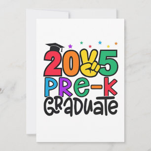 Kinder Pre-K Afstudeerder 2025 Preschool Prek Afst Kaart