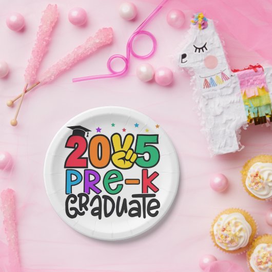 Kinder Pre-K Afstudeerder 2025 Preschool Prek Afst Papieren Bordje (Feest)