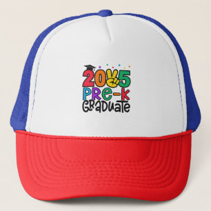 Kinder Pre-K Afstudeerder 2025 Preschool Prek Afst Trucker Pet