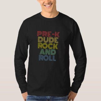 Kinder Pre K Dude Terug naar School Shirt Rock and