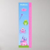 Kinder Princess Growth Chart Poster (Voorkant)