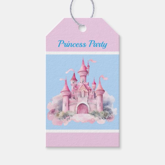 Kinder Princess Party Gift Label Cadeaulabel (Voorkant)