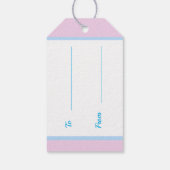 Kinder Princess Party Gift Label Cadeaulabel (Achterkant)