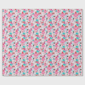 kinder prinses castle en unicorn cadeaupapier (Vlak)