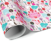 kinder prinses castle en unicorn cadeaupapier (Rol Hoek)