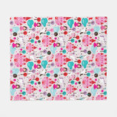 kinder prinses castle en unicorn fleece deken (Voorkant (Horizontaal))