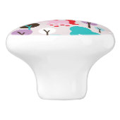 kinder prinses castle en unicorn keramische knop (Zijkant)