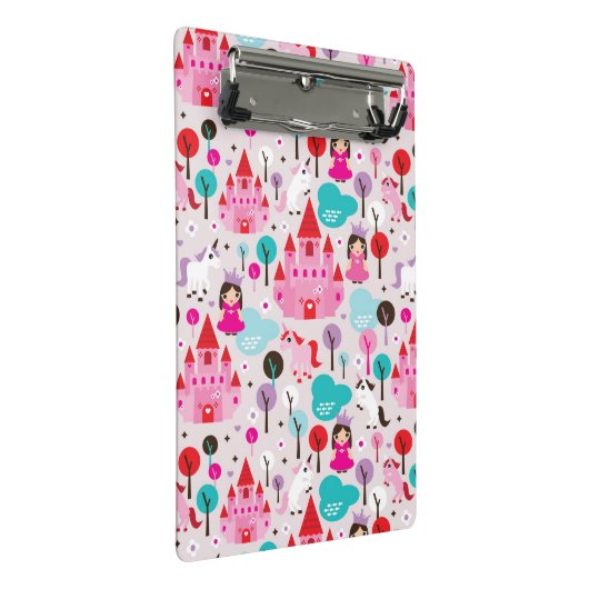 kinder prinses castle en unicorn mini klembord (Schuin)