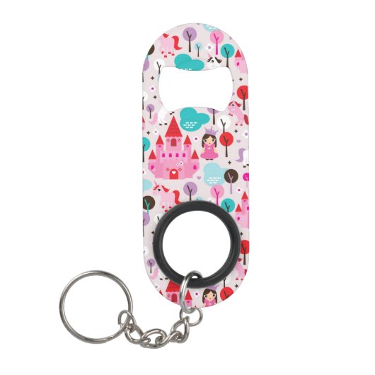 kinder prinses castle en unicorn sleutelhanger flessenopener (Voorkant)