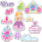 Kinder prinses Friends Personeelsformatie Sticker (Voorkant)