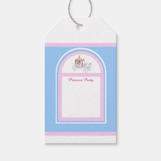 Kinder Prinses verjaardagsfeestje cadeau Label Cadeaulabel (Voorkant)