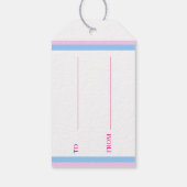 Kinder Prinses verjaardagsfeestje cadeau Label Cadeaulabel (Achterkant)