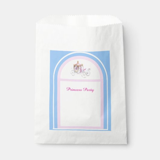 Kinder prinses verjaardagsfeestje gunstzak bedankzakje (Voorkant)