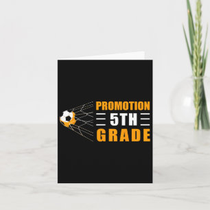 Kinder promotie 5e klas voetbal terug naar school kaart