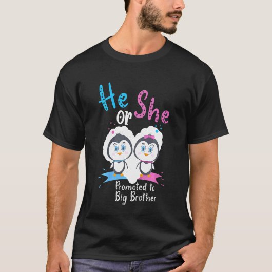 Kinder promoveerde hij of zij tot Big Brother Peng T-shirt (Voorkant)
