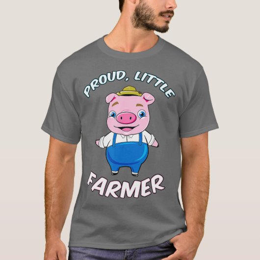 Kinder Proud Shirt Pig Farming Boy (Voorkant)