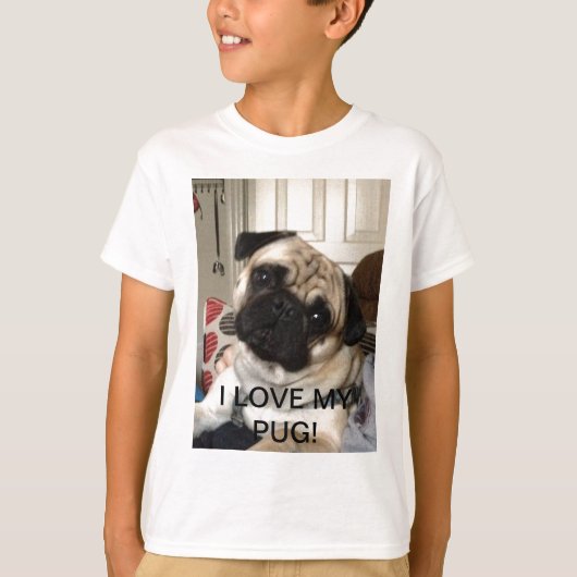 Kinder Pug TShirt (Voorkant)