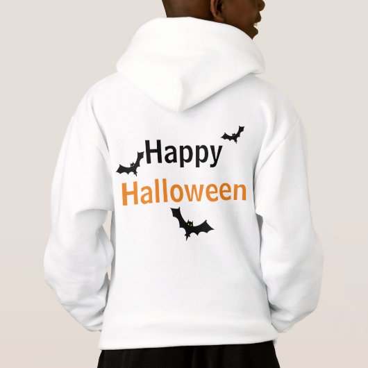 Kinder "Pull-Over Hoodie" — hey BOO Ghost/vleermui (Achterkant)