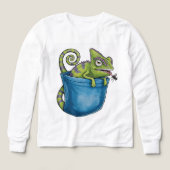 🦎 Kinder Pullover – Coole Eidechse | Tiermotiv Sw (Voorkant)