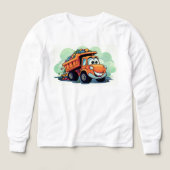 🚧👷♂️ Kinder Pullover – Cooles Baustellenauto (Voorkant)