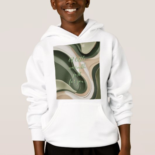 Kinder pullover hoodie in stijlvolle graphics (Voorkant)