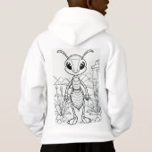 Kinder Pullover Hoodie Mosquito Sketch print (Achterkant)