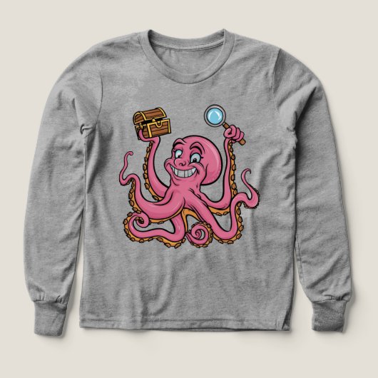 🐙 Kinder Pullover – Lustiger Oktopus (Voorkant)